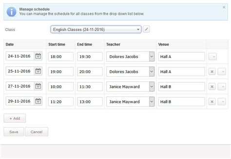 Class Scheduling System .